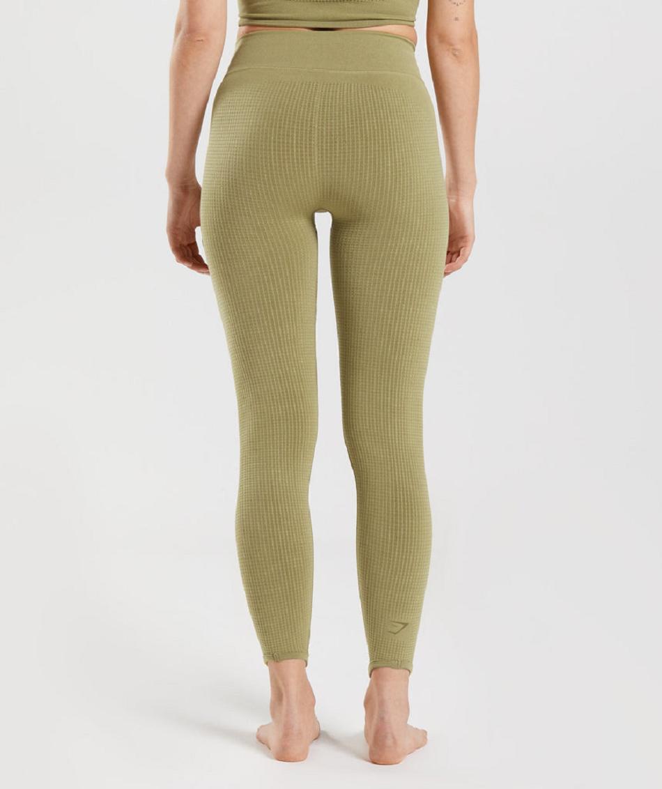 Leggins Gymshark Pause Seamless Mujer Verde | CO 2869MQZ